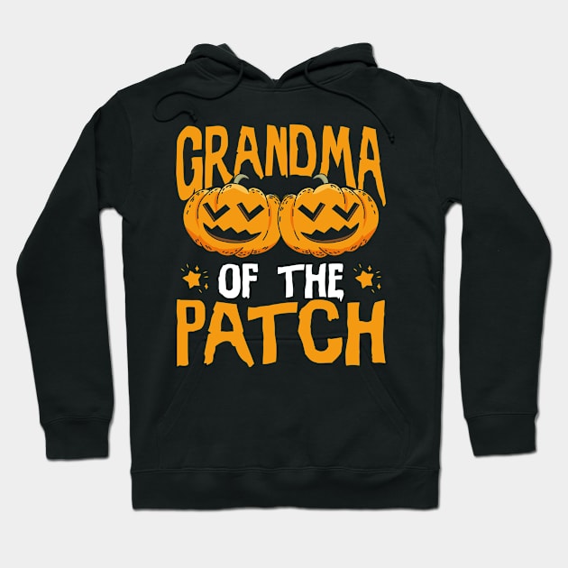 Halloween Pumpkin Grandma of the Patch Hoodie by aneisha